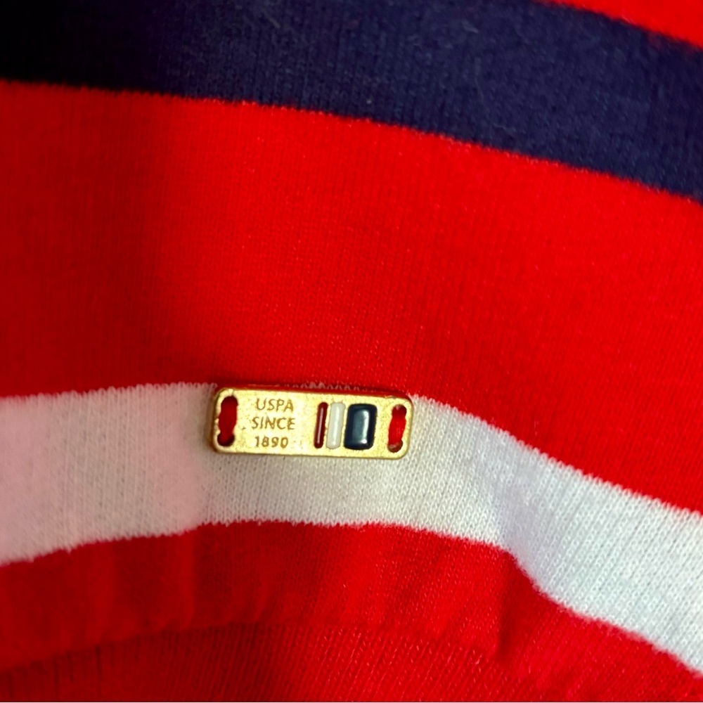 US Polo Association Red White & Blue Lightweight Hoodie Size L - Picture 4 of 5